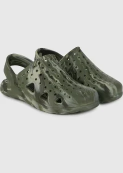 Totes Solbounce Khaki Childrens Clogs (Younger 5- Older 3)