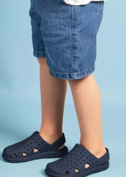 Totes Solbounce Navy Childrens Clogs (Younger 5- Older 3)