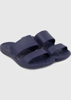 Totes Solbounce Navy Double Strap Slide