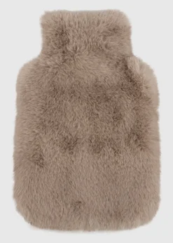 Totes Toasties Ladies Textured Faux Fur Hot Water Bottle