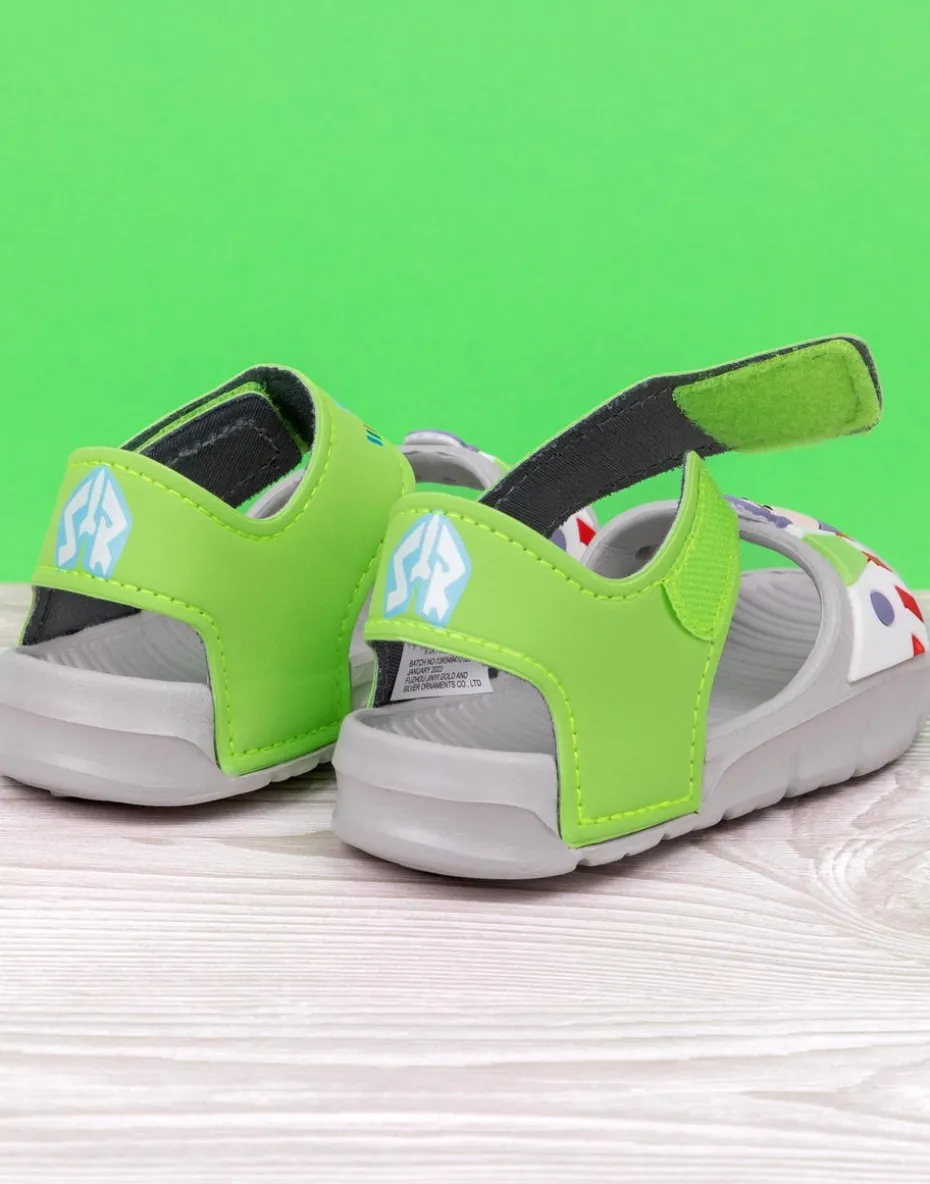 Toy Story Buzz Lightyear Kids Grey Sandals (Younger 6-12 Older)