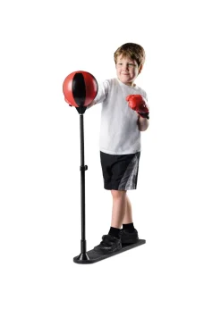 Toyrific Black/ Red Large Punch Ball With Gloves