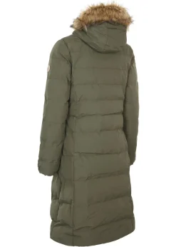 Trespass Audrey Khaki Padded Long Jacket