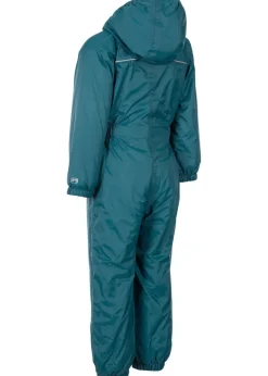 Trespass Baby Teal Button Rain Suit (1-2yrs)