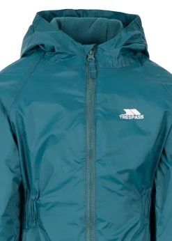 Trespass Baby Teal Button Rain Suit (1-2yrs)