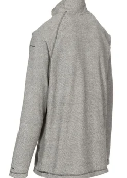 Trespass Black Keynote Anti Pilling 1/4 Zip Fleece Top