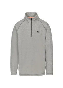 Trespass Black Keynote Anti Pilling 1/4 Zip Fleece Top