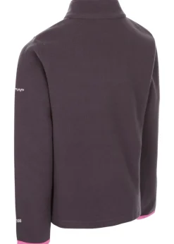 Trespass Girls Dark Grey Sybil Micro Fleece (2-12yrs)