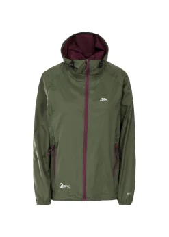 Trespass Grey Green Qikpac Packaway Waterproof Jacket