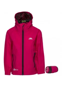 Trespass Kids Pink Qikpac Waterproof Packaway Jacket (2-12yrs)