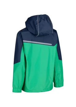 Trespass Navy & Green Submerged Jacket (3-12yrs)
