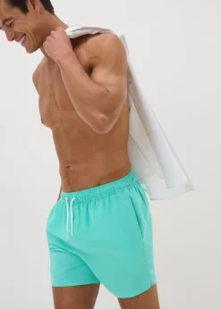 Turqouise Slim Swim Shorts