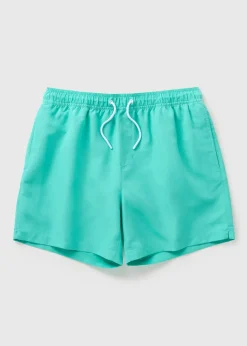 Turqouise Slim Swim Shorts
