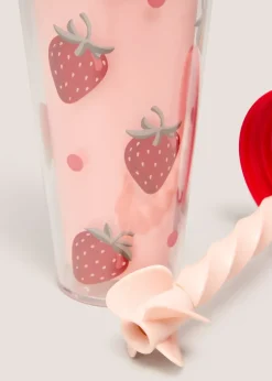 Twisty Strawberry Straw Cup