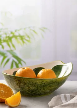 Typhoon World Foods Lime Oval Bowl (27.5cm)