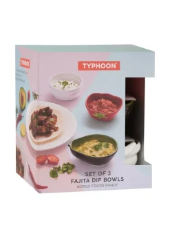 Typhoon World Foods Set of 3 Fajita Bowls