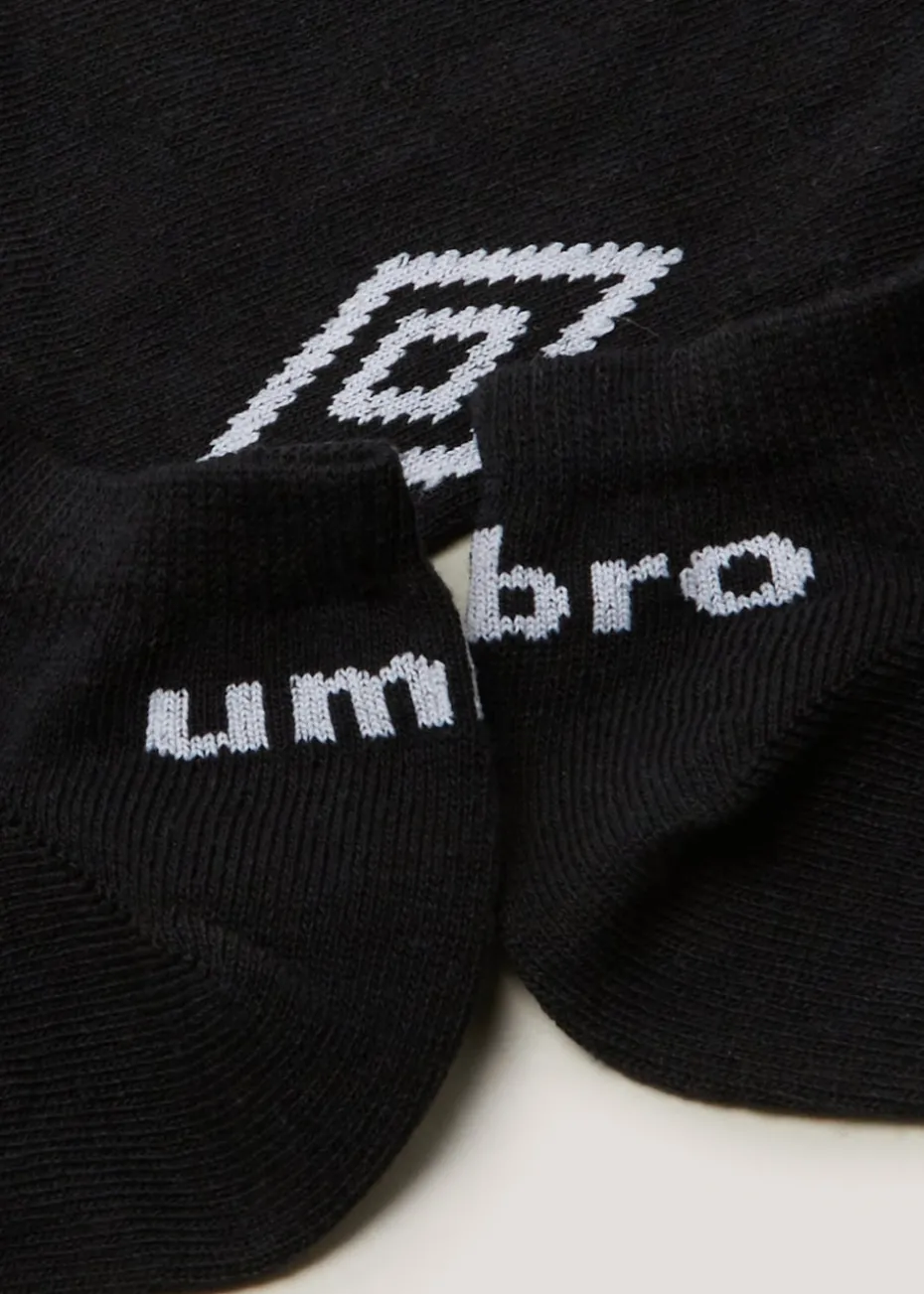 Umbro 5 Pack Black Trainer Socks