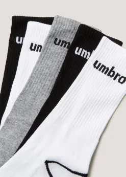 Umbro 5 Pack Multicoloured Sports Socks