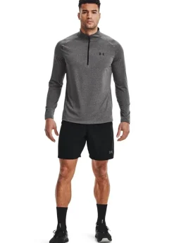 Under Armour Grey/Black Tech Half Zip Top