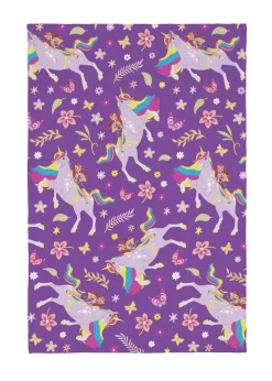 Unicorn Academy Purple Blanket