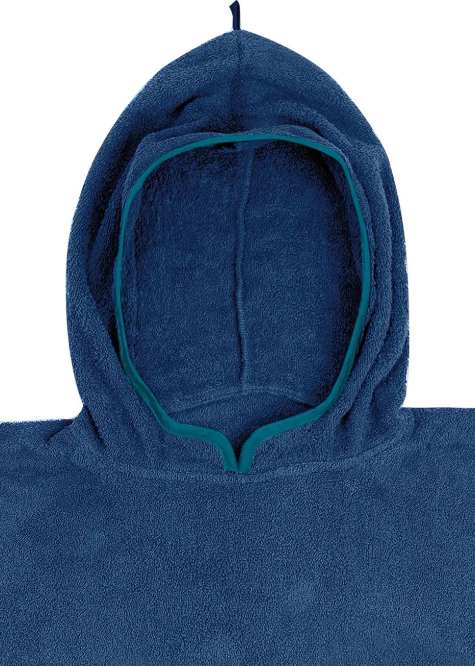 Urban Beach Dark Blue Adult Poncho