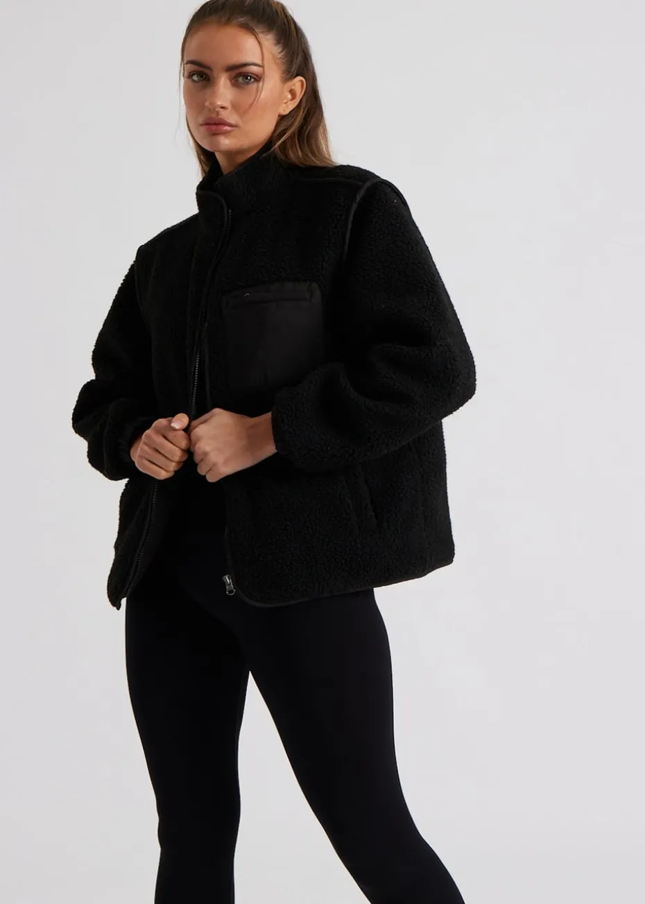 Urban Bliss Black Fleece Jacket