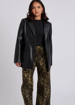 Urban Bliss Black PU Blazer