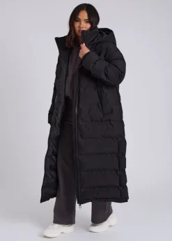 Urban Bliss Black Seamless Maxi Puffer Coat