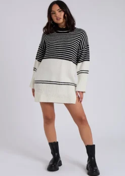 Urban Bliss Black Stripe Mini Dress