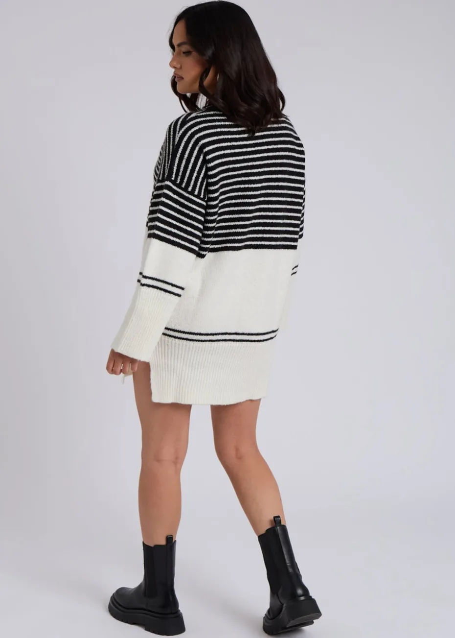 Urban Bliss Black Stripe Mini Dress