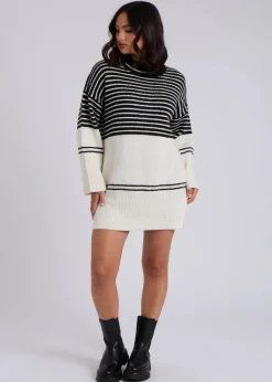 Urban Bliss Black Stripe Mini Dress