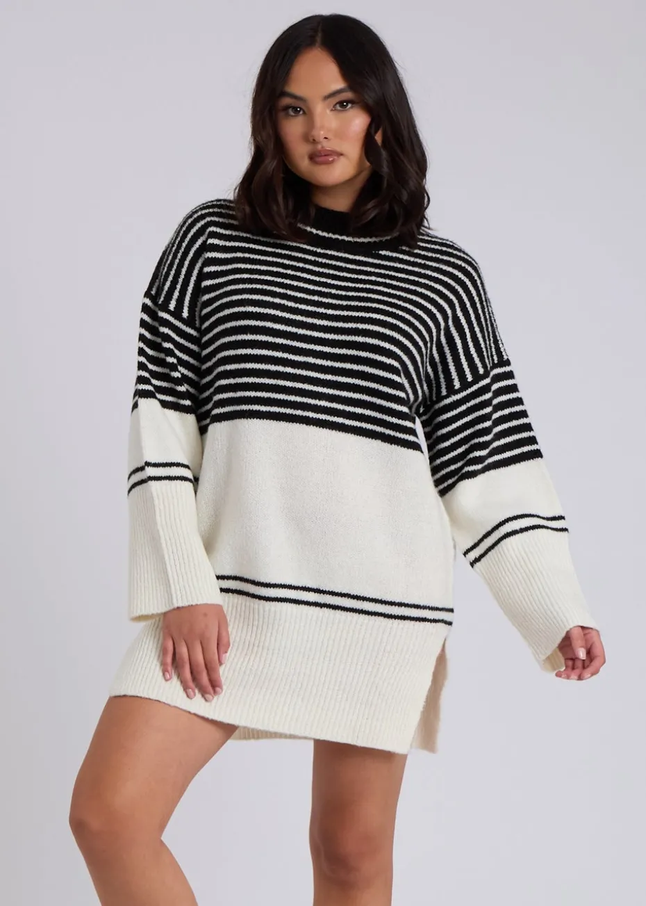 Urban Bliss Black Stripe Mini Dress