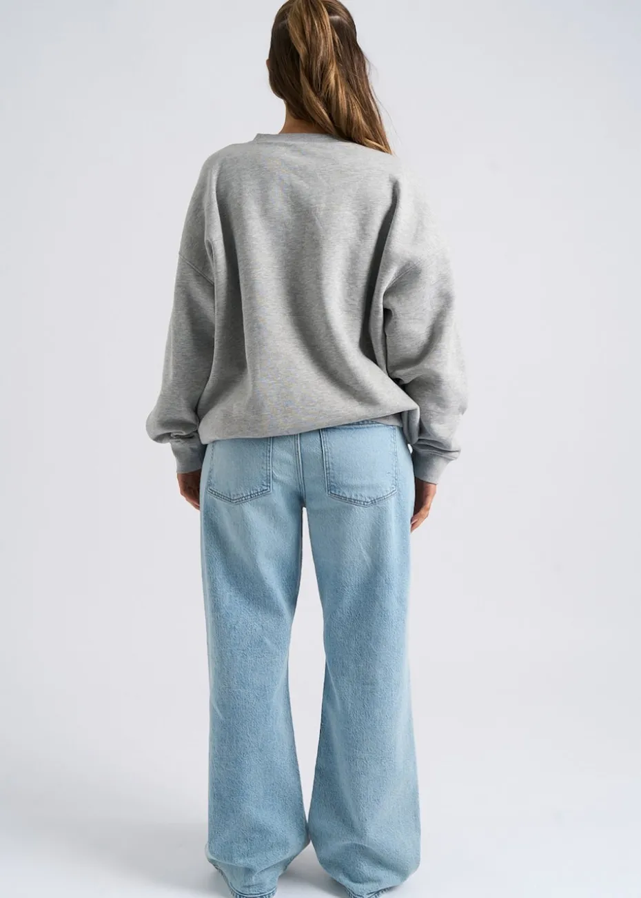 Urban Bliss Bleach Ripped Wide Leg Jean