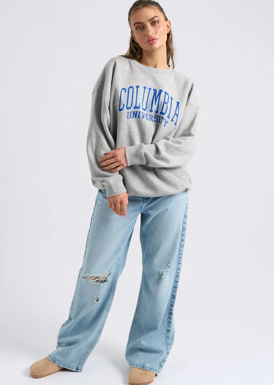 Urban Bliss Bleach Ripped Wide Leg Jean