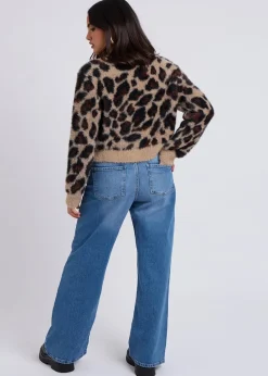 Urban Bliss Brown Leopard Print Cardigan