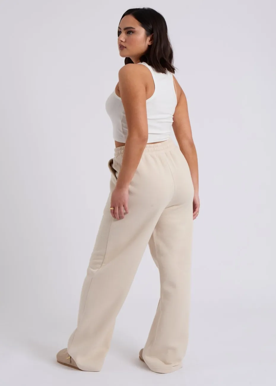 Urban Bliss Cream Wide Leg Jogger