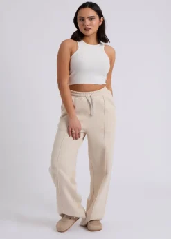Urban Bliss Cream Wide Leg Jogger
