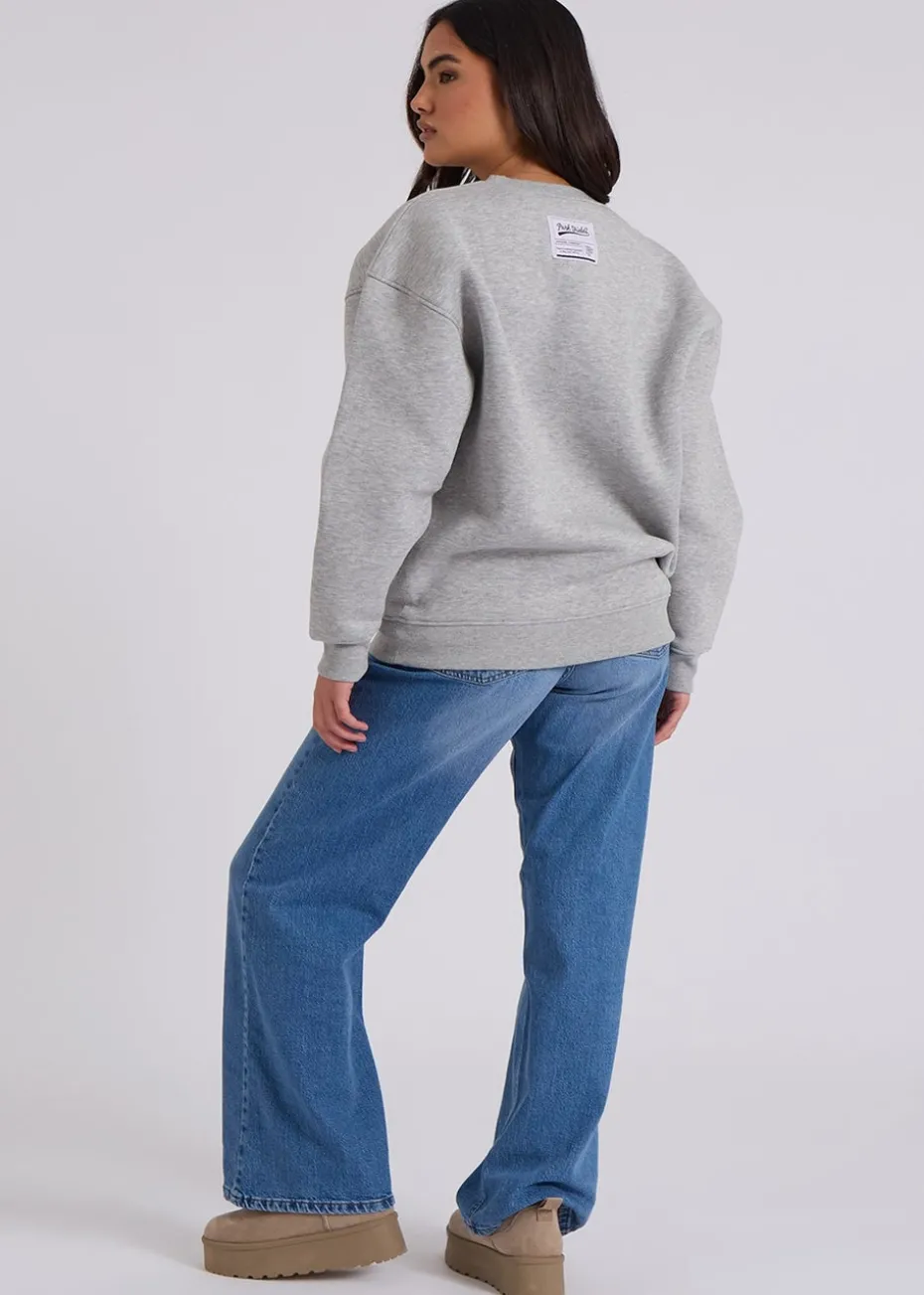 Urban Bliss Grey Florida Oversized Sweatshirt