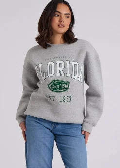 Urban Bliss Grey Florida Oversized Sweatshirt