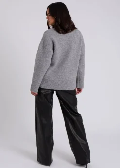 Urban Bliss Grey Wool Blend Jumper