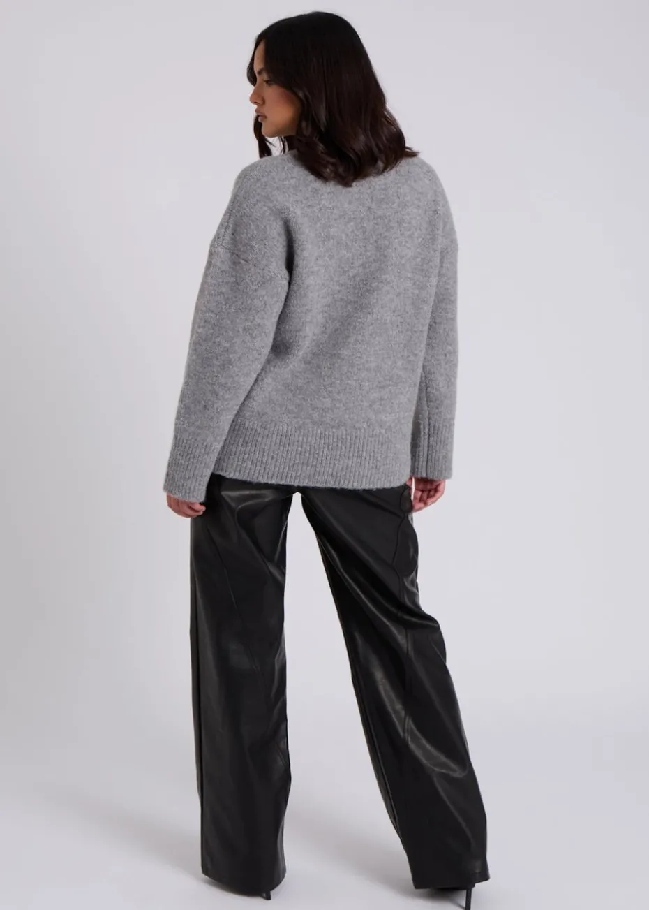 Urban Bliss Grey Wool Blend Jumper