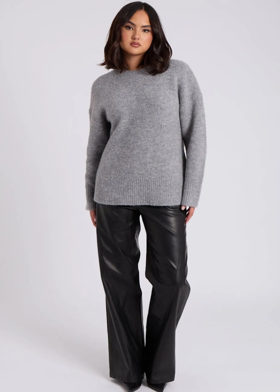 Urban Bliss Grey Wool Blend Jumper