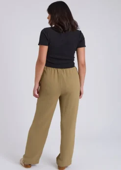 Urban Bliss Khaki Wide Leg Pant