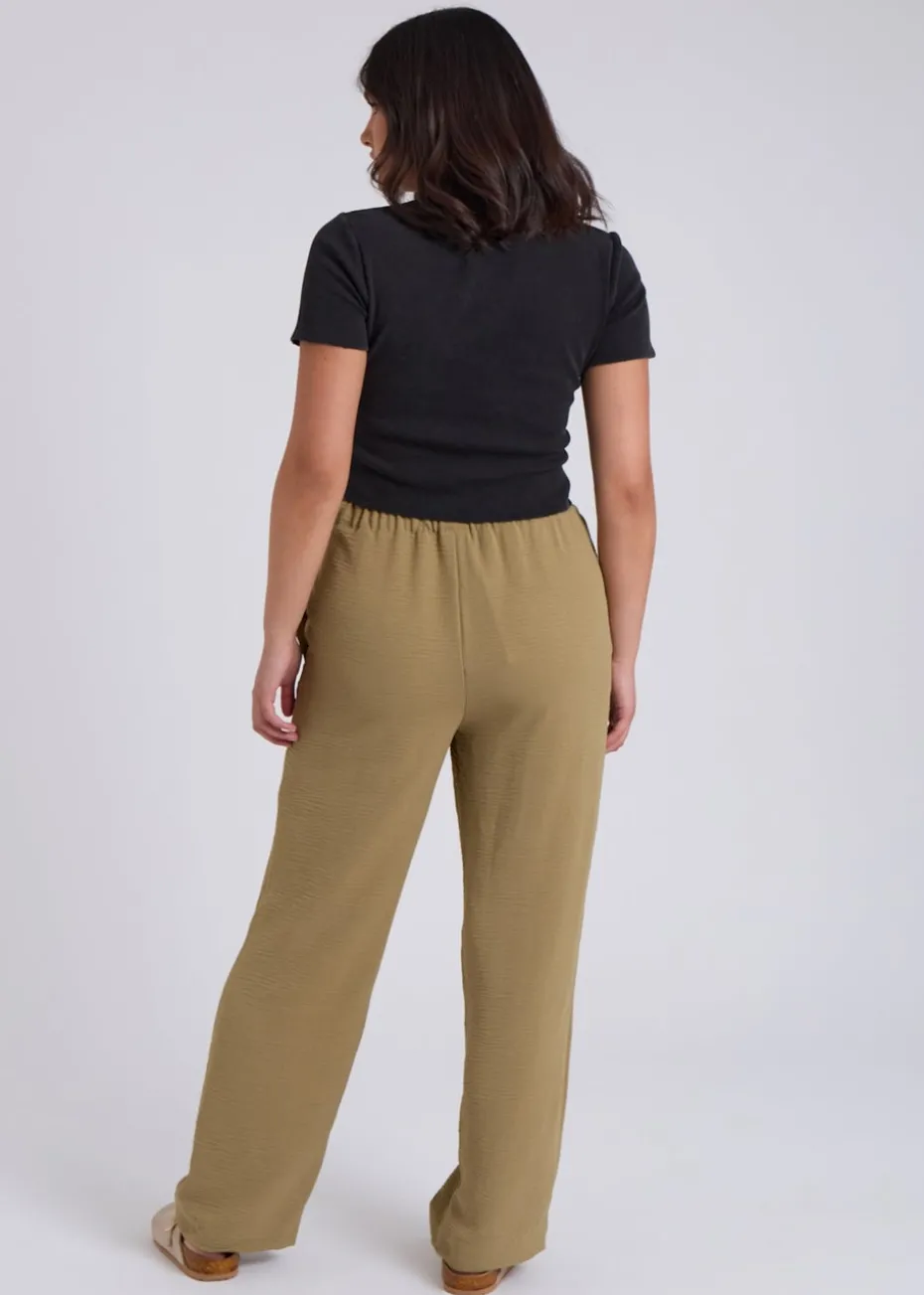 Urban Bliss Khaki Wide Leg Pant