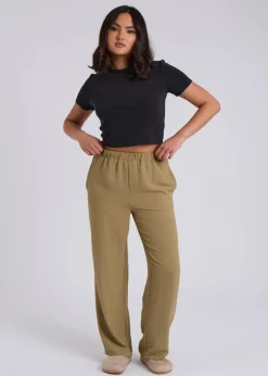 Urban Bliss Khaki Wide Leg Pant