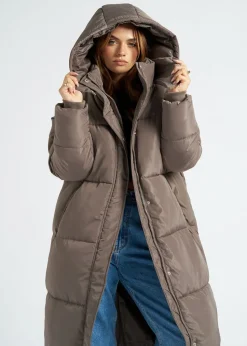 Urban Bliss Mink Maxi Puffer Coat