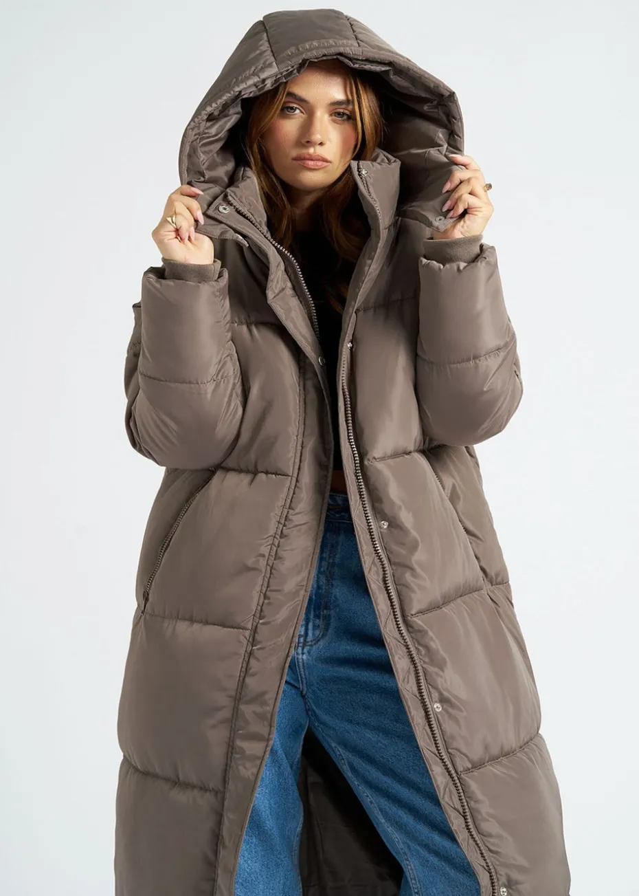 Urban Bliss Mink Maxi Puffer Coat