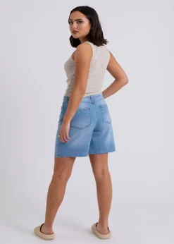 Urban Bliss Natural Washed Ribbed Racer Vest