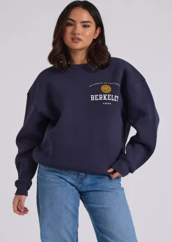 Urban Bliss Navy Berkeley Oversized Sweatshirt