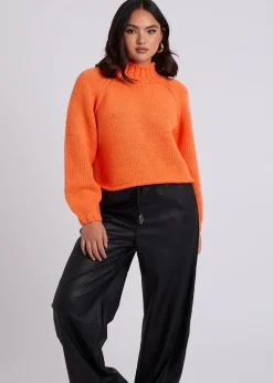Urban Bliss Orange Exposed Seam Jumper